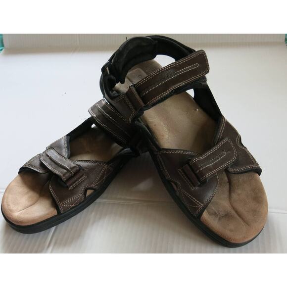 DOCKERS Newpage Outdoor Sport Sandal Size 12M Men's Adjustable Straps Brown - Picture 1 of 13